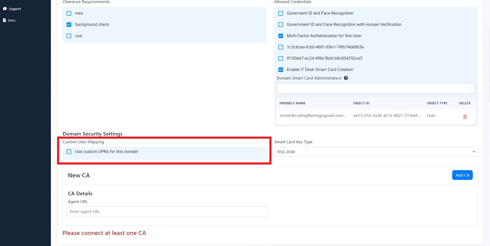 Custom UPN for domain